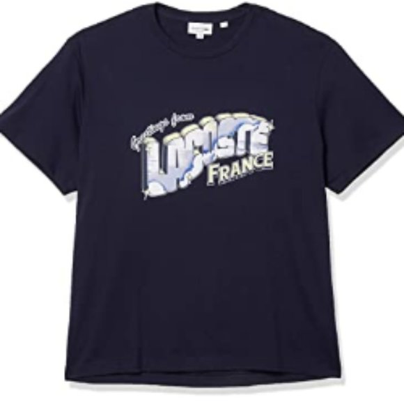 Lacoste Men's Short Sleeve Animated T-Shirt